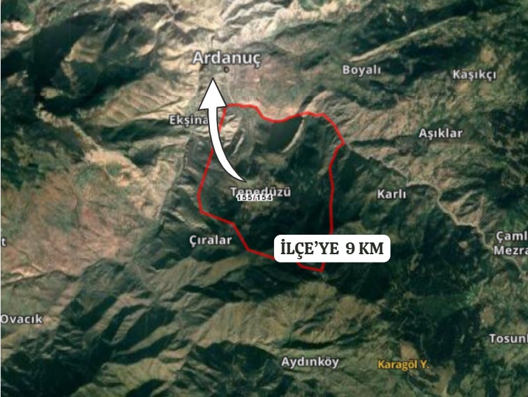 ARTVİN ARDANUÇ TEPEDÜZÜ  KÖYÜ’NDE 2.132 M² KÖY İÇİ İMARLI ARSA SATILIKTIR - ARTVİN ARDANUÇ fotoğraf 5